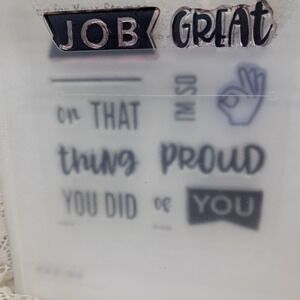 Close To My Heart So Proud of You Occasions Acrylic‎ Stamps B1629